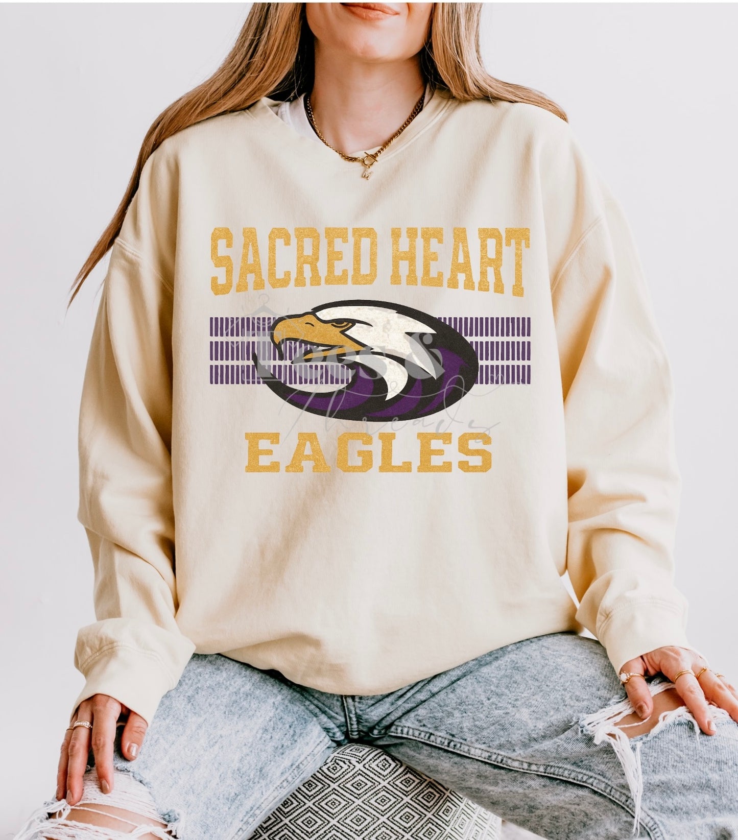 Sacred Heart Eagles Vintage Crewneck
