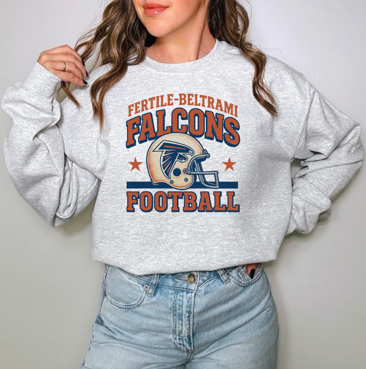 Fertile-Beltrami Falcons Vintage Football Crewneck