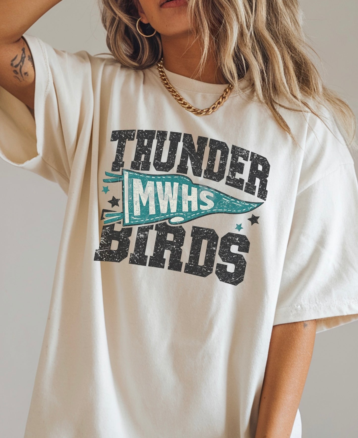 MWHS Thunderbirds Pennant Tee