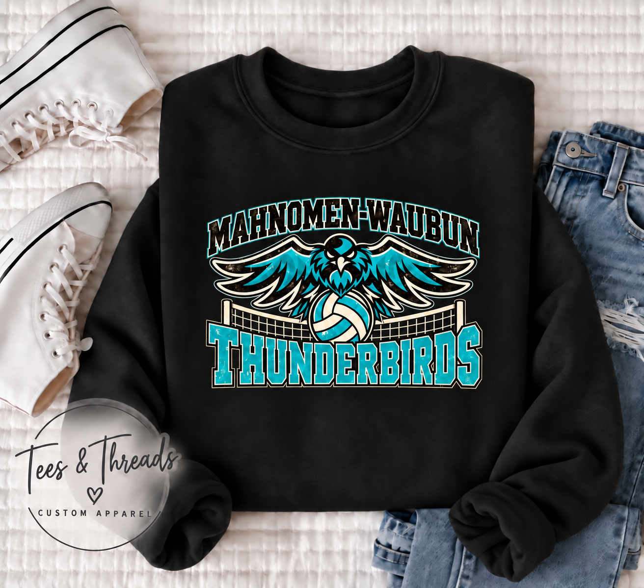 Mahnomen-Waubun Thunderbirds Volleyball Crewneck