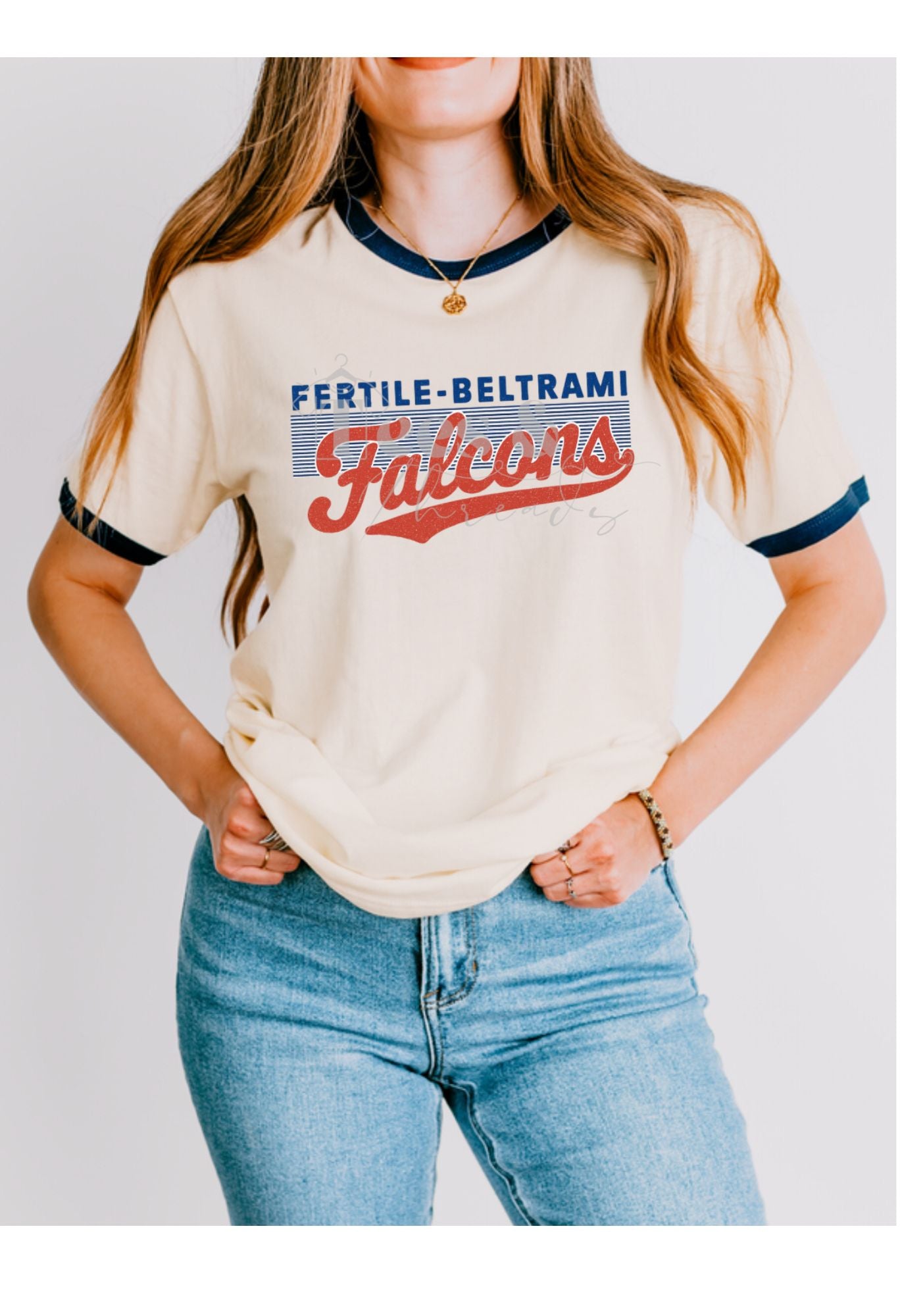 Fertile-Beltrami Falcons Retro Ringer Tee