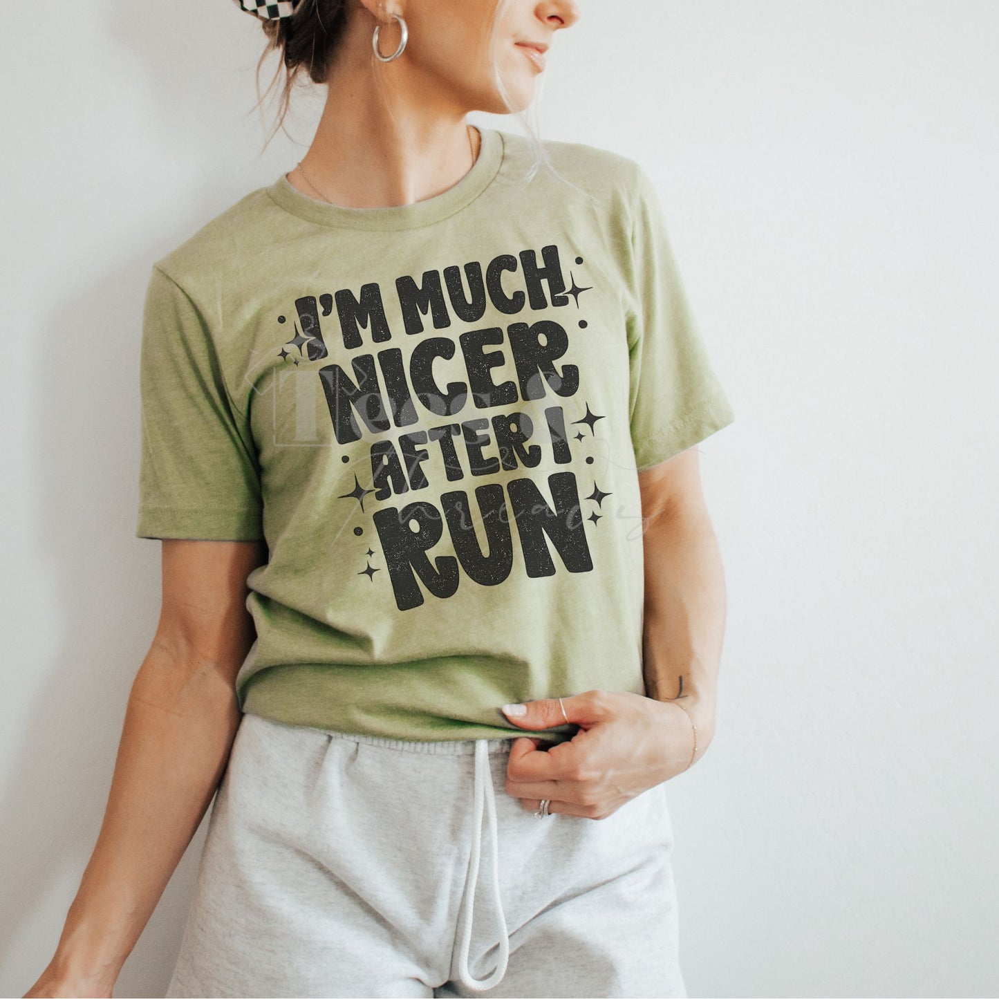 I’m Much Nicer After I Run Tee