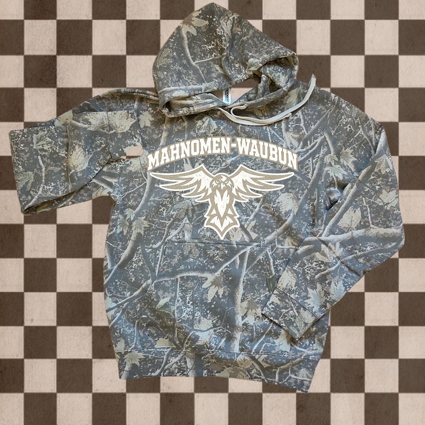 Mahnomen-Waubun Thunderbirds Vintage Camo Hoodie