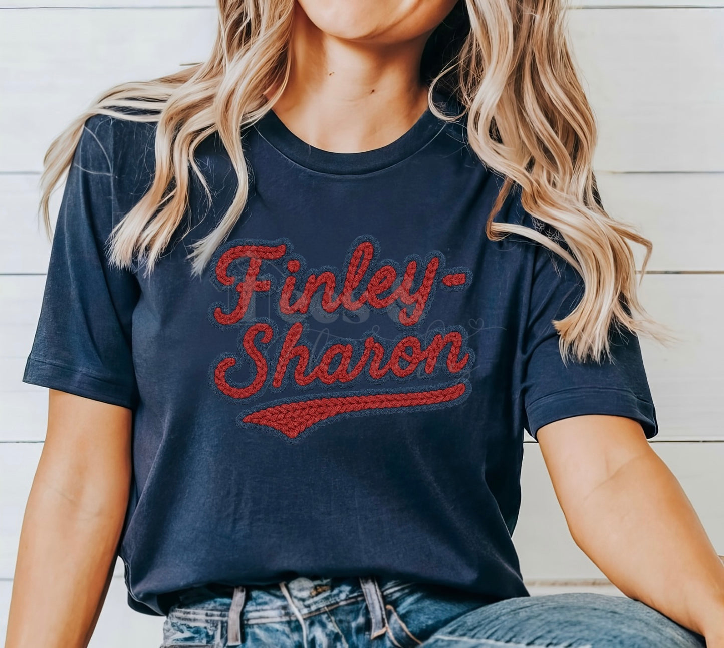 Finley-Sharon Retro Script Tee & Crew