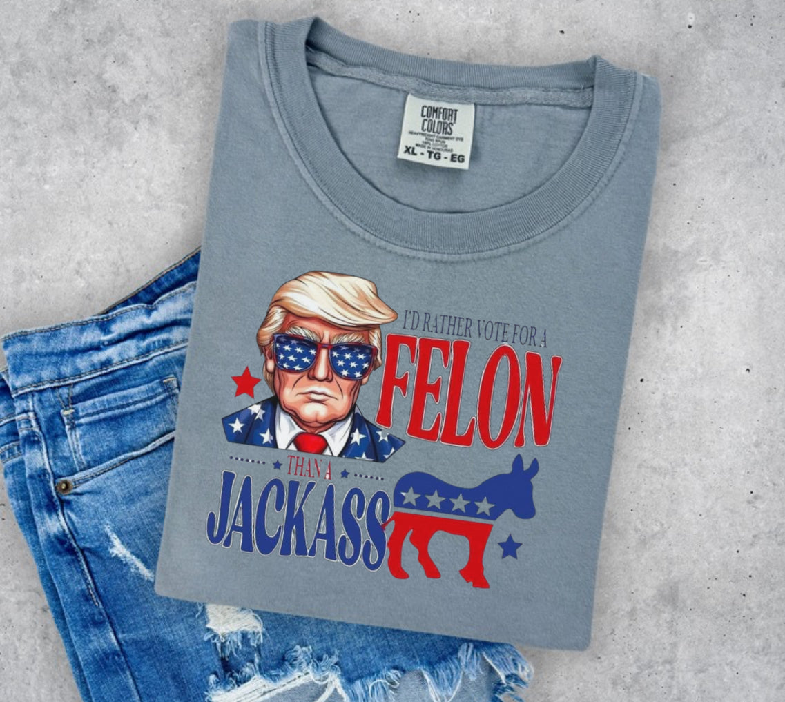 I’d rather vote for a felon