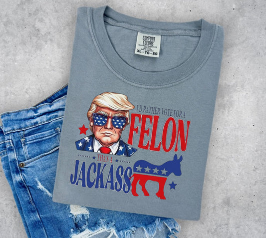 I’d rather vote for a felon