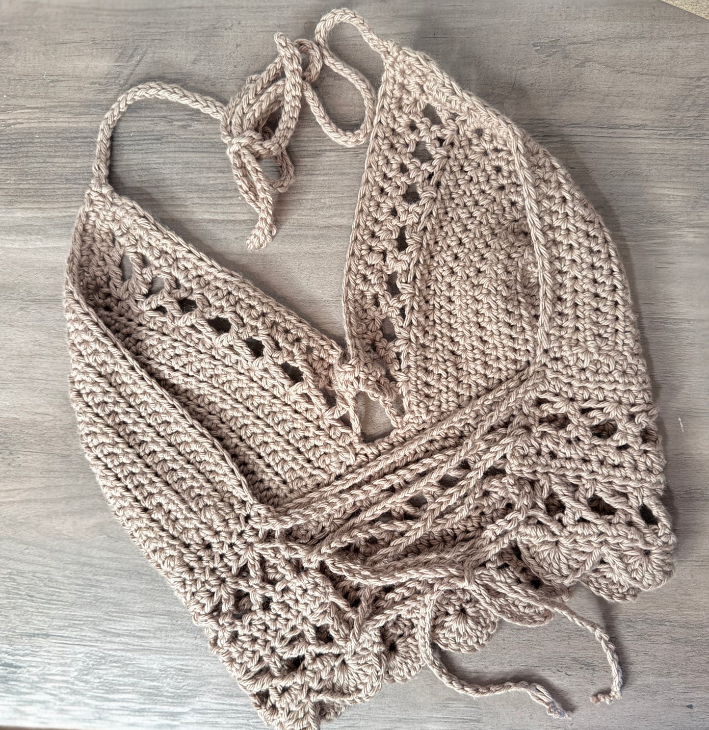 Handmade Crochet Halter Bralette