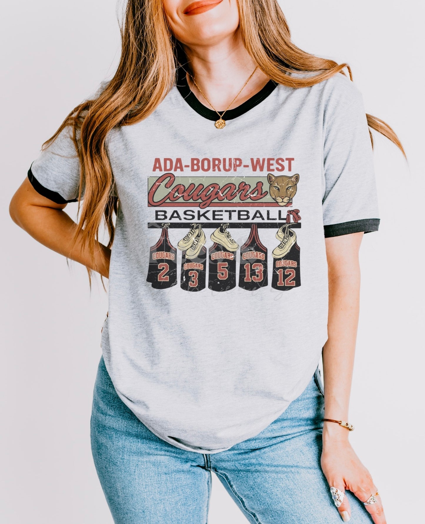 Cougars Basketball Tee