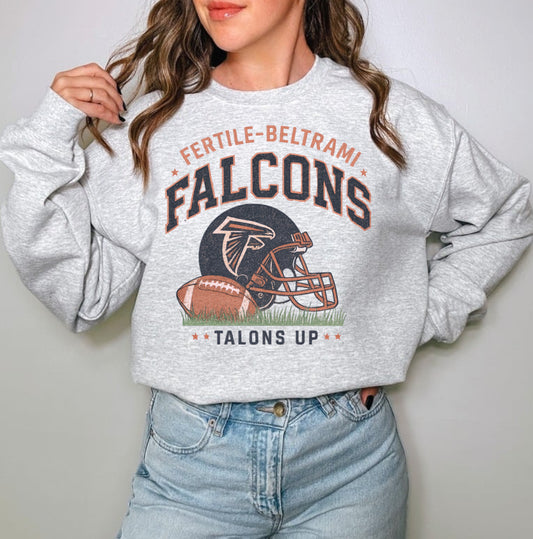 Fertile-Beltrami Falcons “Talons Up” Vintage Crewneck