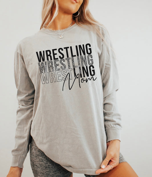 Wrestling Mom Long Sleeve Top | Game Day Style