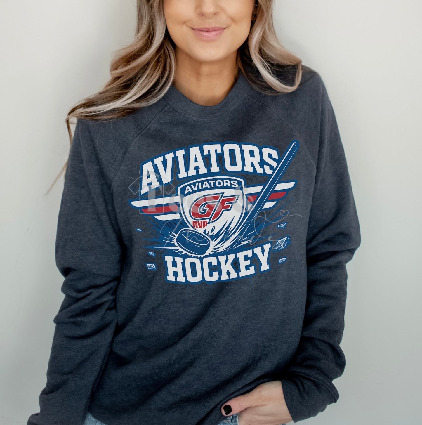 Grand Forks Aviators Hockey Fan Crewneck