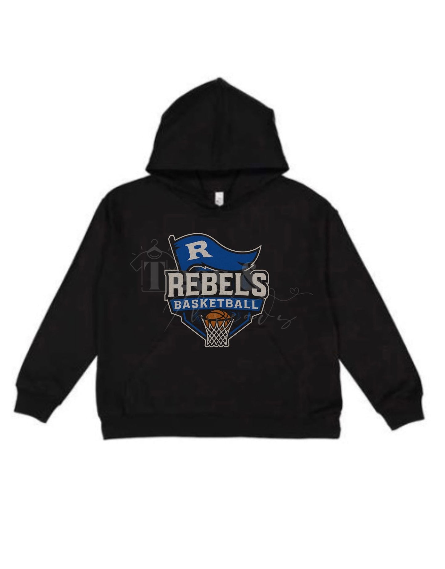 Rebel Spirit | Blue + Black Basketball Sweatshirt