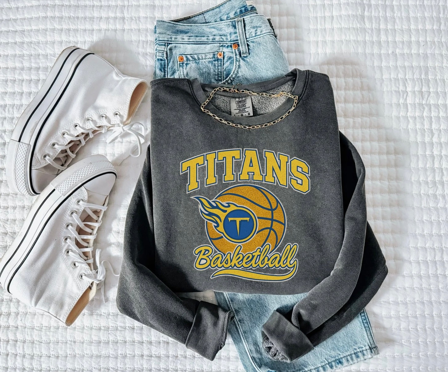 Retro Titans Basketball Crewneck