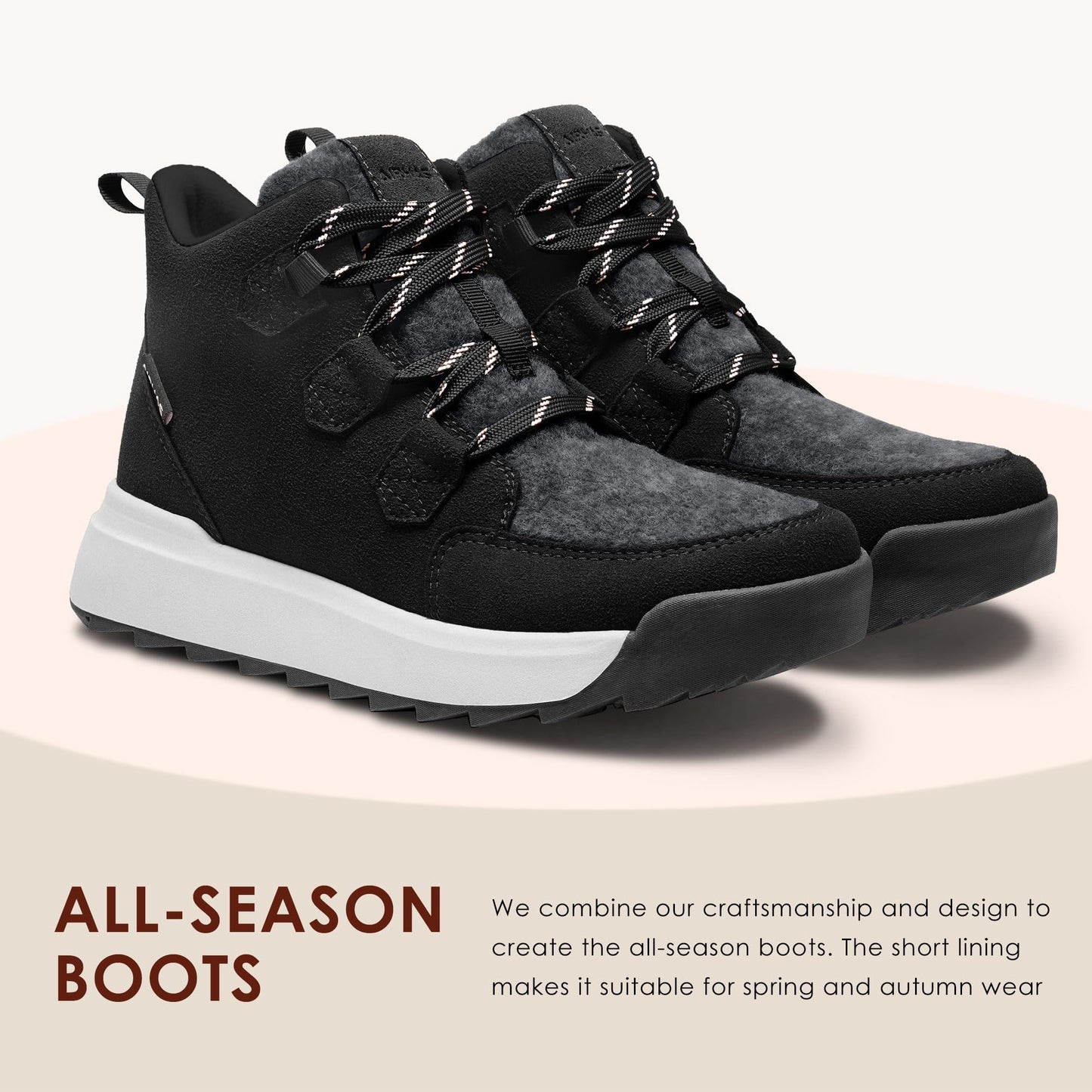 Women's Winter Boots Warm Snow Boots for Women Comfortable Water-Resistant Womens Ankle Boots Fashion Booties