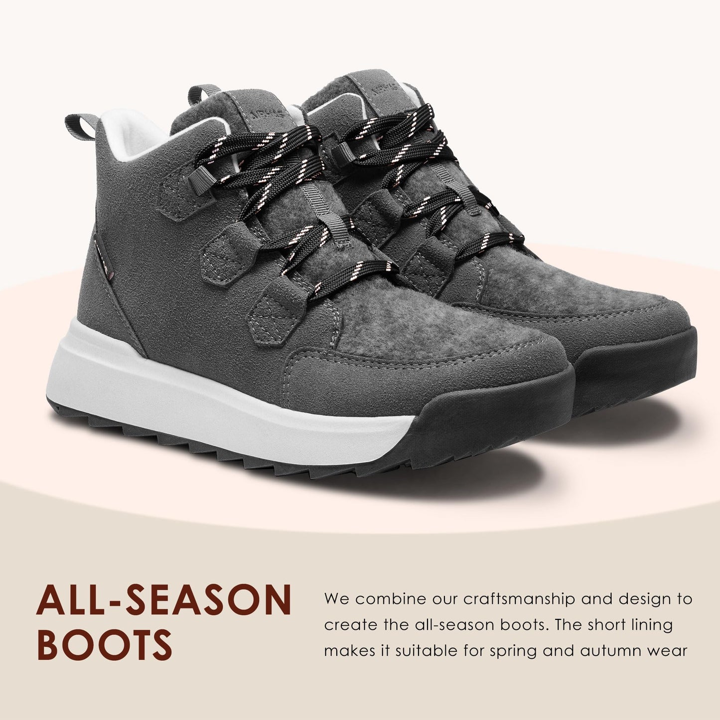 Women's Winter Boots Warm Snow Boots for Women Comfortable Water-Resistant Womens Ankle Boots Fashion Booties