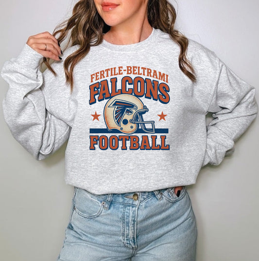 Fertile-Beltrami Falcons Vintage Football Crewneck