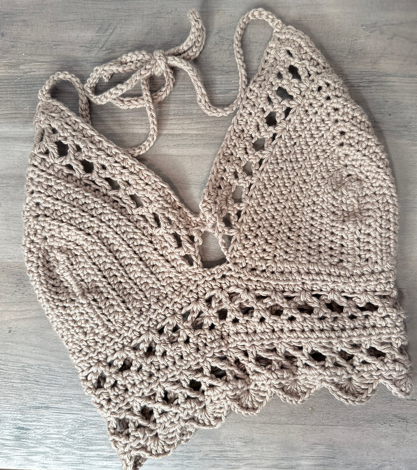 Handmade Crochet Halter Bralette
