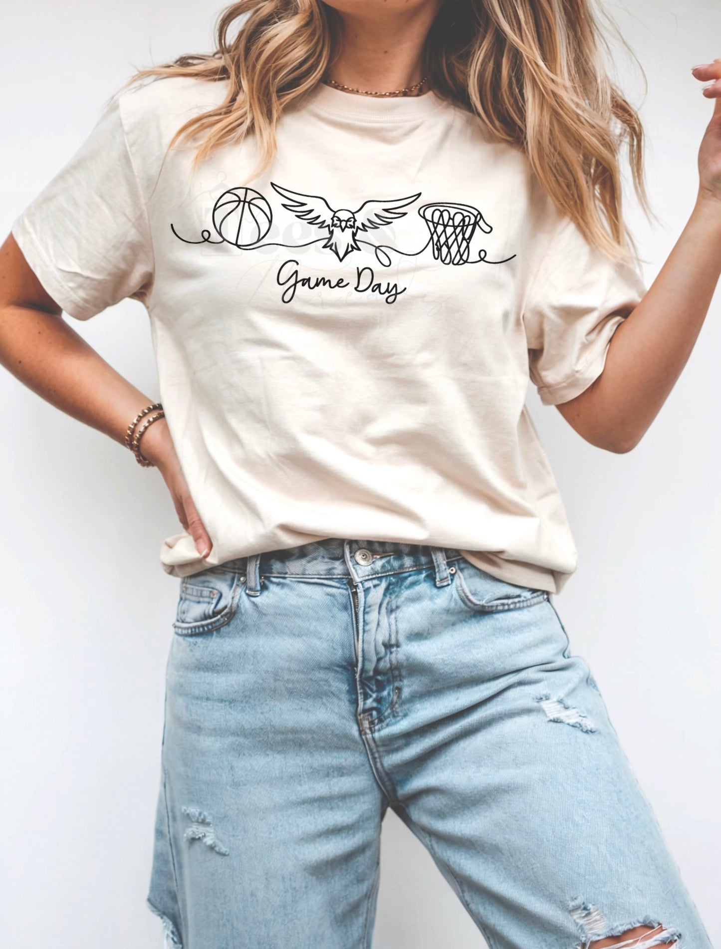 Thunderbirds Line Art Game Day Tee