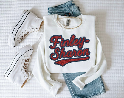 Finley-Sharon Retro Script Tee & Crew