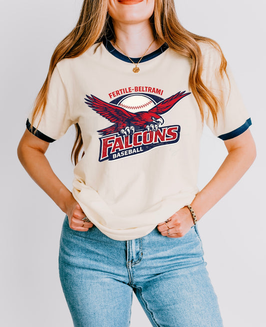 Falcons Vintage Baseball Fan Tee