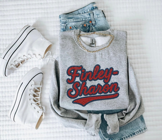 Finley-Sharon Retro Script Tee & Crew