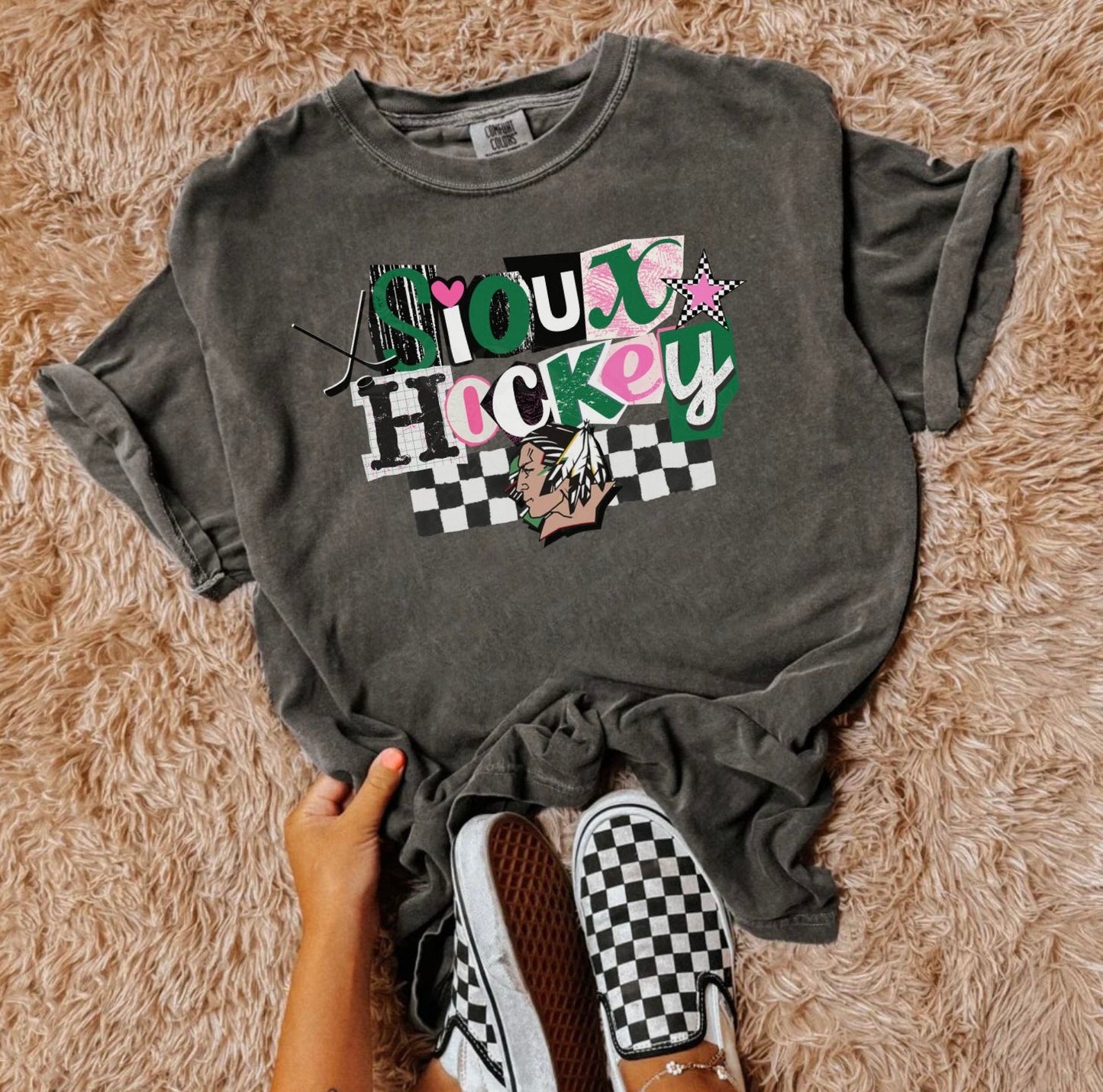 Sioux Hockey Retro Checkered Apparel