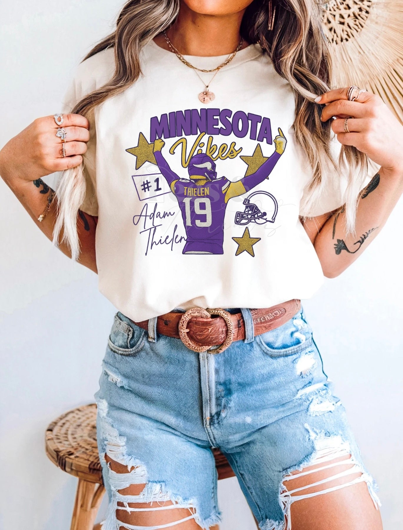 Minnesota Vikes Tee - Adam Thielen #19✨
