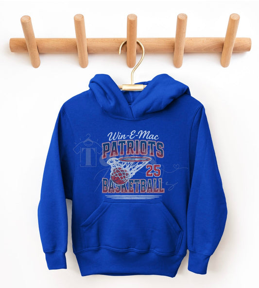 Patriots Basketball Retro Crewneck | Win-E-Mac
