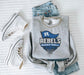 Rebel Spirit | Blue + Black Basketball Sweatshirt