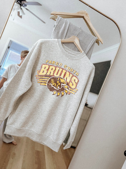 Fargo South Bruins Retro School Tee & Crew
