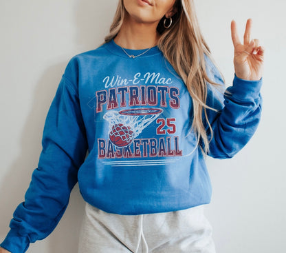 Patriots Basketball Retro Crewneck | Win-E-Mac