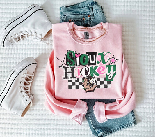 Sioux Hockey Retro Checkered Apparel
