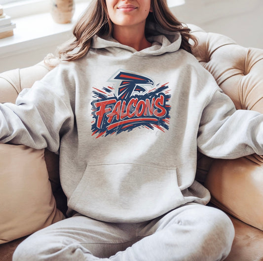 Falcons Graffiti Style Hoodie