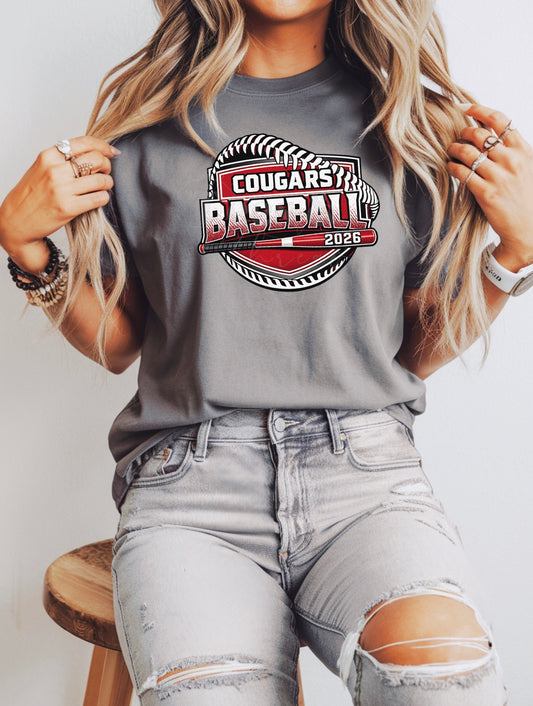 Cougars Baseball Varsity Graphic Tee