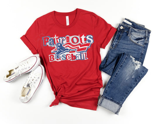 All-American Patriots Baseball Tee