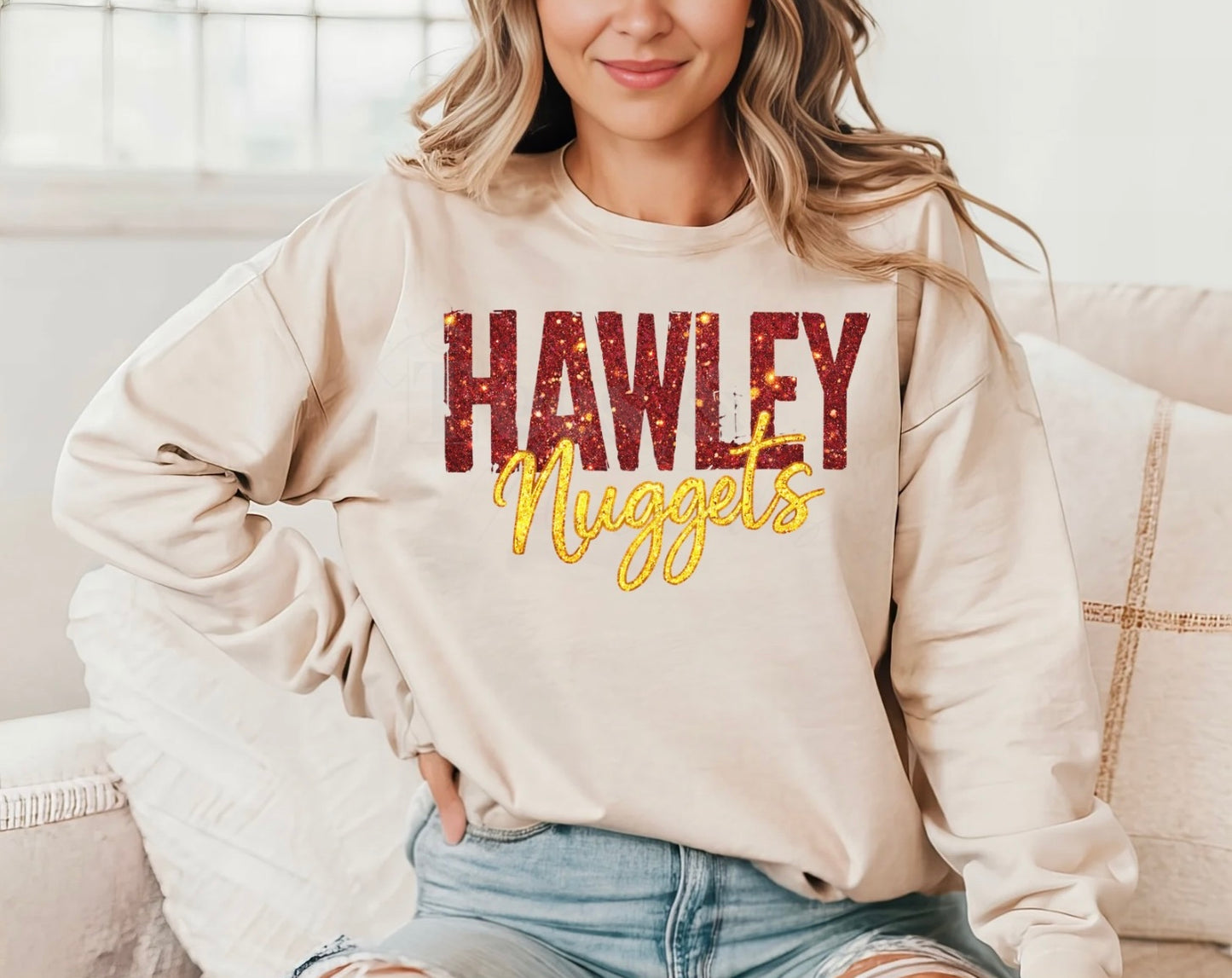 Hawley Nuggets Sparkle Crewneck