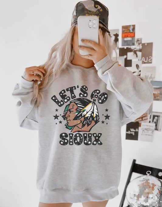 Let’s Go Sioux Retro Star Crewneck