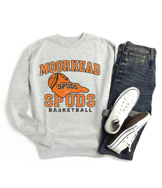 Moorhead Spuds Basketball Tee & Crewneck
