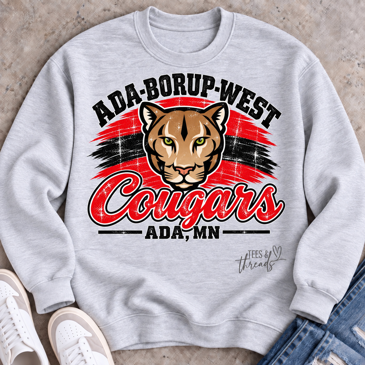 Cougars country crewneck