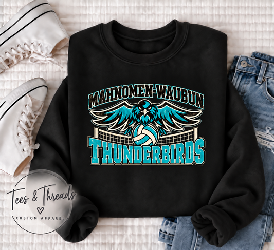 Mahnomen-Waubun Thunderbirds Volleyball Crewneck