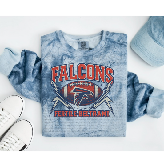 Fertile-Beltrami Falcons Retro Lightning Crewneck