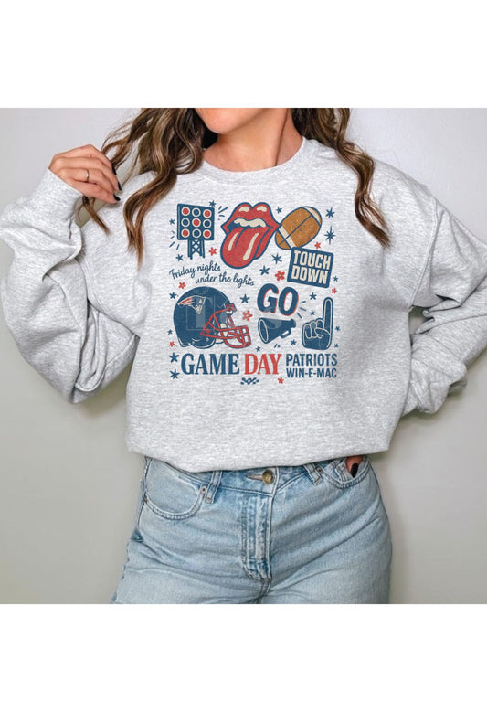 Touchdown Crewneck | Win-E-Mac Patriots Football Sweatshirt