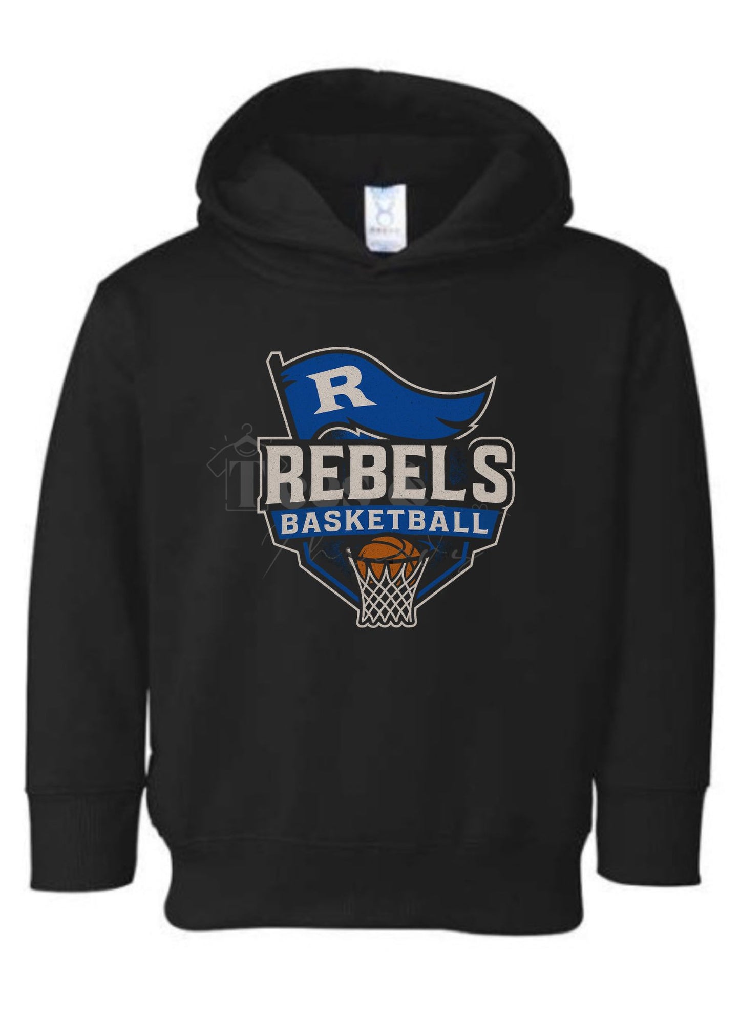 Rebel Spirit | Blue + Black Basketball Sweatshirt