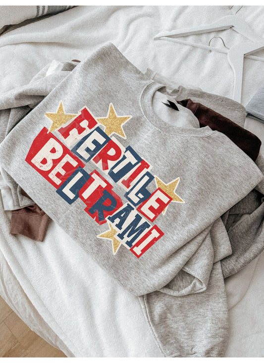 FB Retro Block Letter Crew