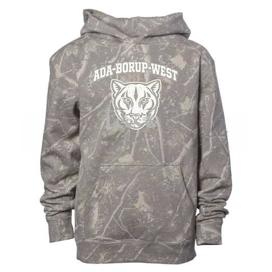 Ada-Borup-West Cougars Vintage Camo Hoodie