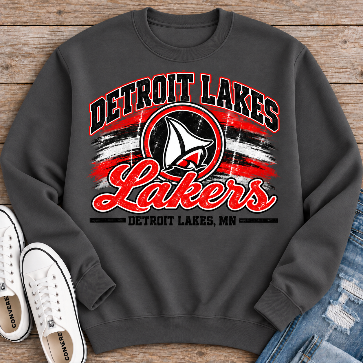 Detroit Lakes Lakers Country Crewneck