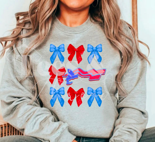 Patriots Coquette Bow